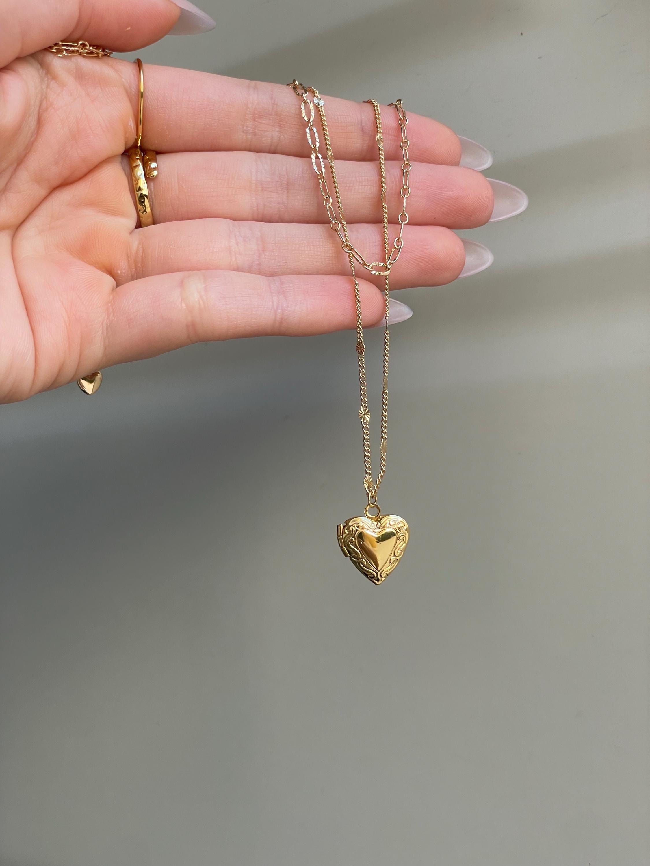 Heart Locket Layering Necklace, 3 / 5