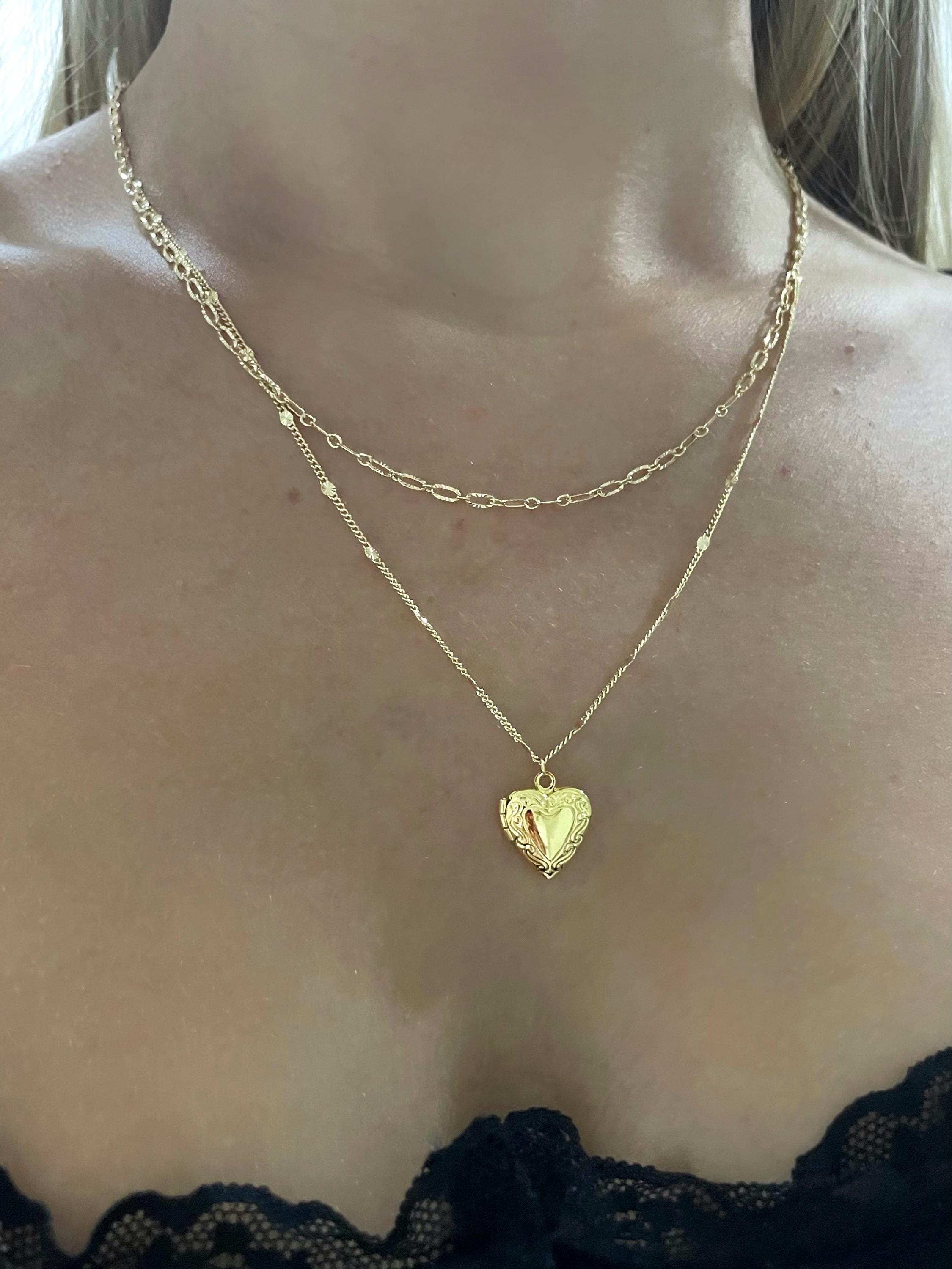 Heart Locket Layering Necklace, 5 / 5